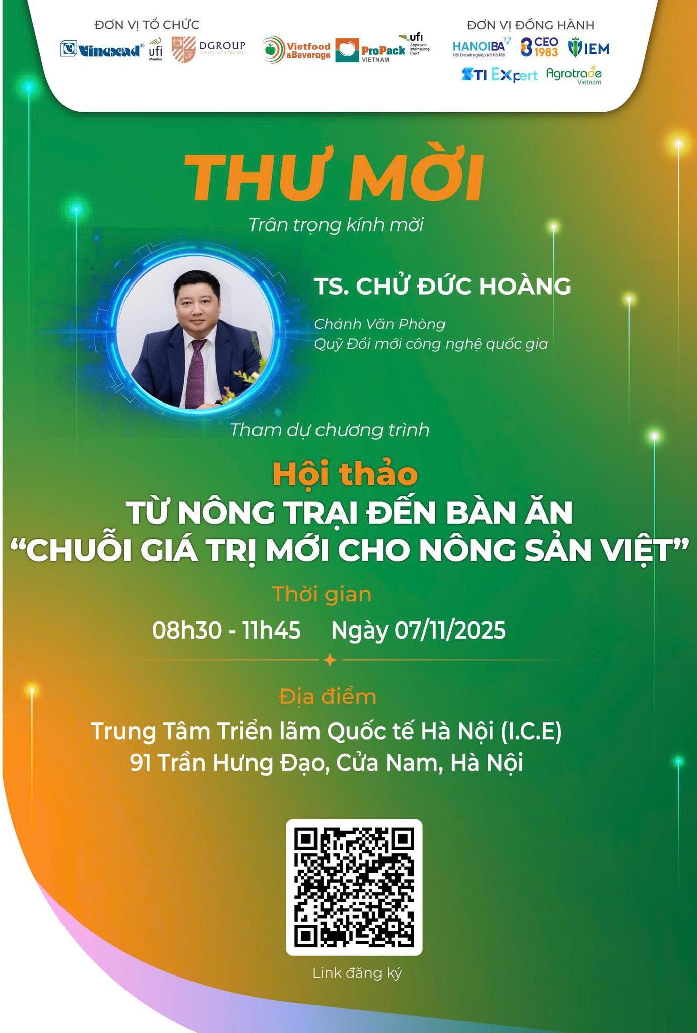 HỘI THẢO TỪ NÔNG TRẠI ĐẾN BÀN ĂN - CHUỖI GIÁ TRỊ MỚI CHO NÔNG SẢN VIỆT